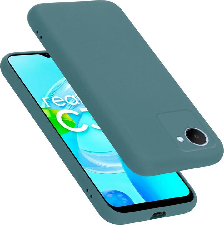 Actual product image Cadorabo TPU Liquid Silicone Case Cover for Realme C30 / Narzo 50i PRIME (Realme Narzo 50i Prime, Nokia C30)