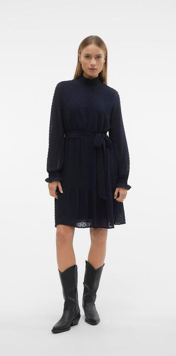 Actual product image Vero Moda Vmluna Ls High-Neck Short Dress Wvn Exp Dress (S)