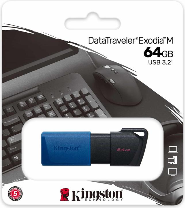 Immagine prodotto Kingston DataTraveler Exodia M (64 GB, USB-A)