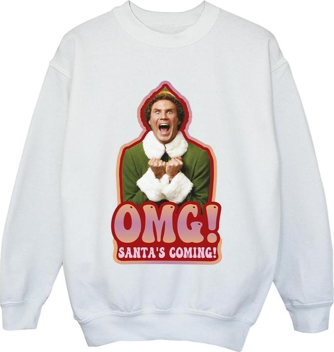 Elf Santa's Coming Sweatshirt Jungen (116)
