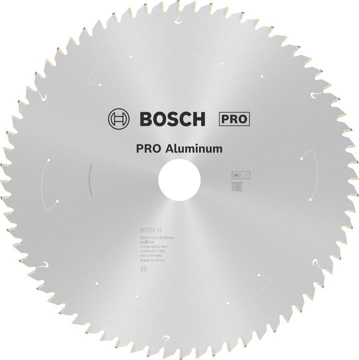 Actual product image Bosch Professional Zubehör PRO Aluminium cordless circular saw blade, 254 x 2.4 x 30 mm