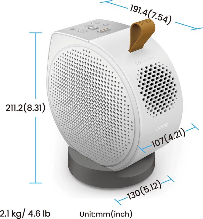Actual product image BenQ GV50 (Full HD, 500 lm, 1.2:1)