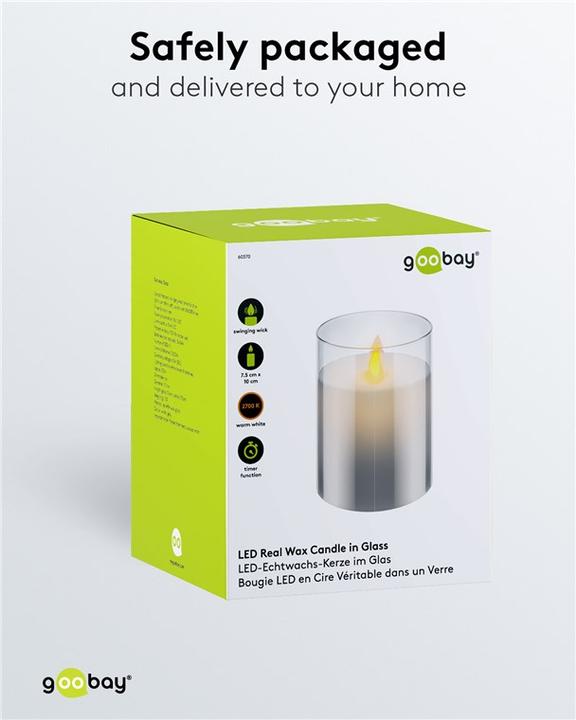 Actual product image Goobay LED real wax candle (1 x)