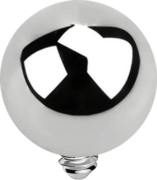 Star Piercing Dermal Anchor Kugel silber (ohne Messing, Chirurgenstahl 316L)
