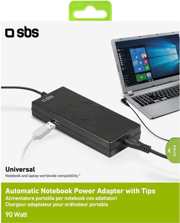 Actual product image SBS Portable power supply for notebooks 90W with adapters (90 W)