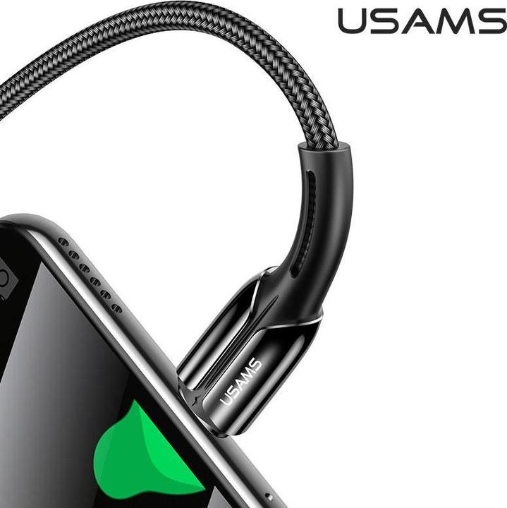 Image du produit Usams U43 Câble de charge rapide USB-C vers USB-C 100W, Noir (1.20 m, USB 3.2, 100 W)