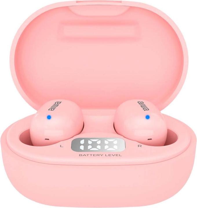Immagine prodotto Aiwa EBTW-150PK Cuffie e auricolari wireless In Ear chiamate/musica Bluetooth Rosa (3 h, Senza fili)