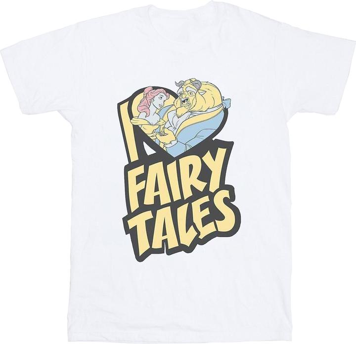 Disney Beauty And The Beast I Love Fairy Tales TShirt (M)