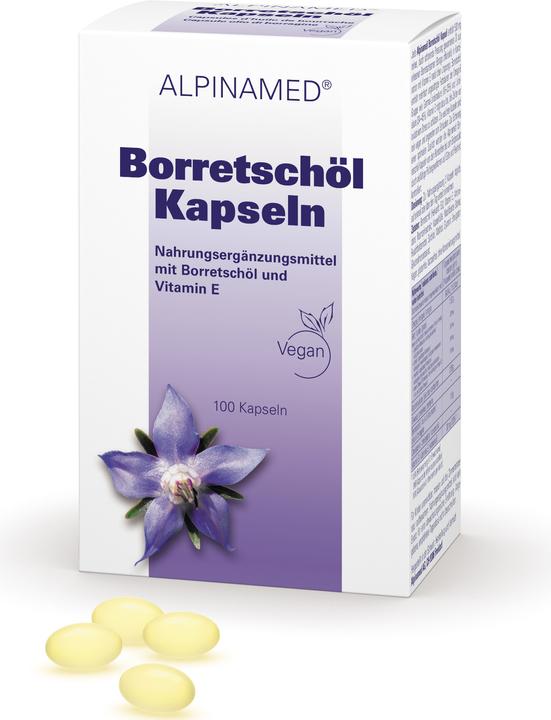 Actual product image Alpinamed Borage Oil (100 Piece, Capsules, 90 g)