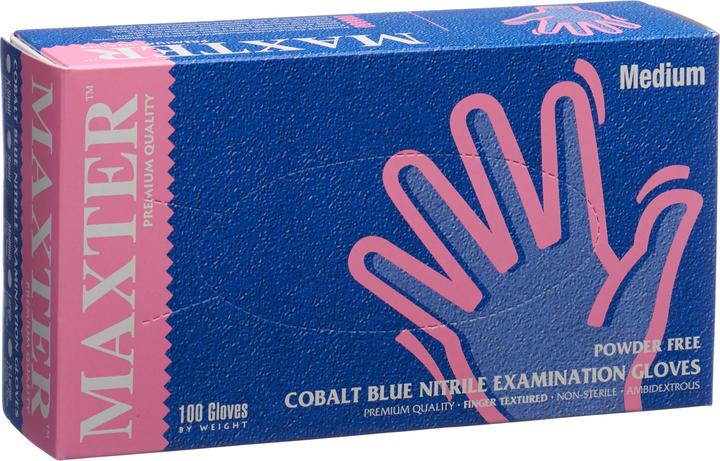 Productafbeelding Maxter Nitril handschoenen zonder poeder (M)