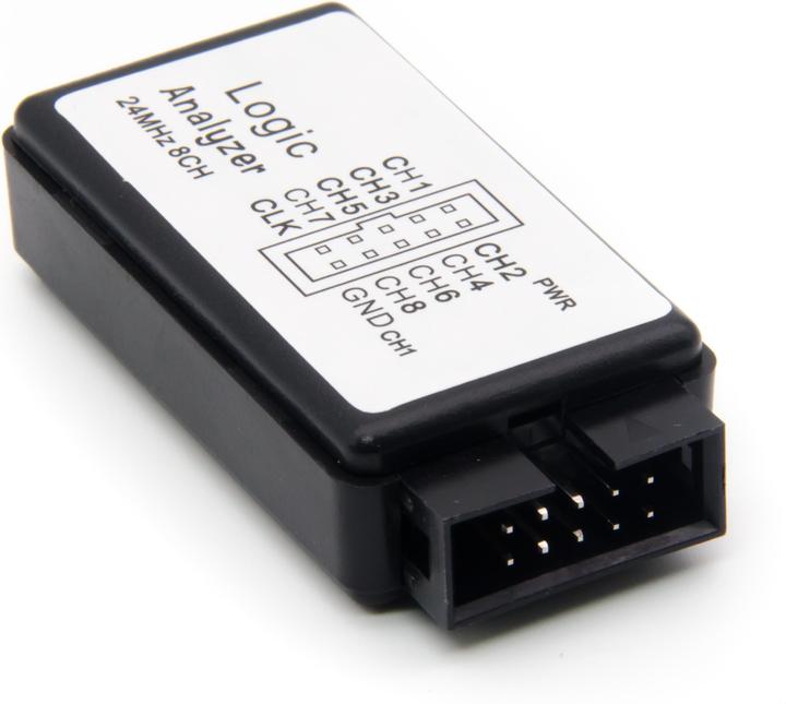 Actual product image Purecrea USB Logic Analyzer 8 Channel 24MHz