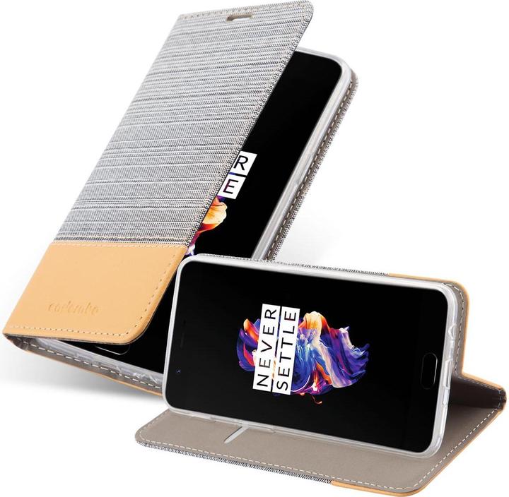 Immagine prodotto Cadorabo Custodia a libro in jeans per OnePlus 5 (OnePlus 5)