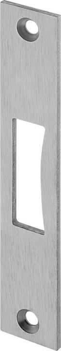 Wilka Schliessblech flach f. Rohrrahmen-Riegelschloss, 136 x 24 x 3 mm, Edelstahl (Türgriff)