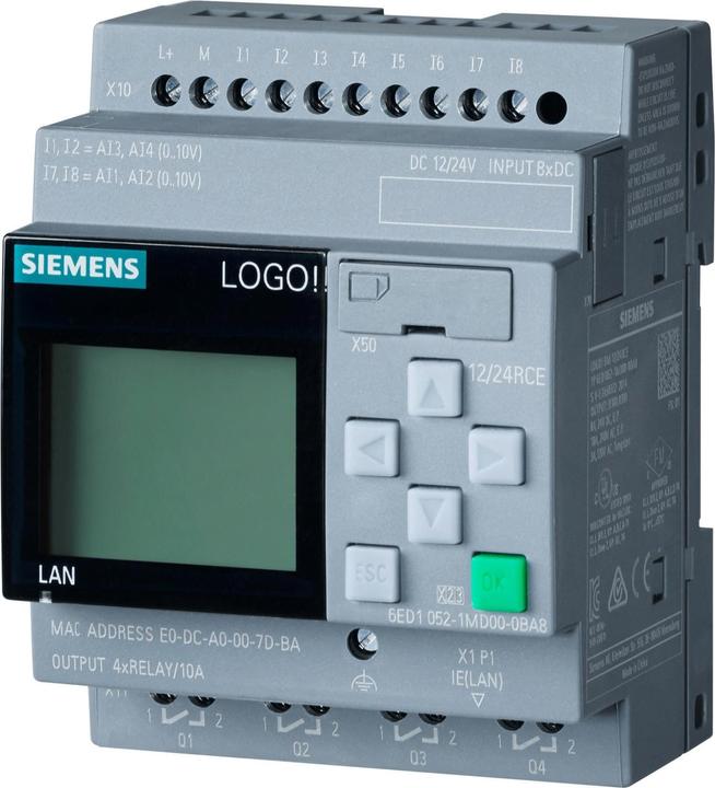 Image du produit Siemens LOGO! 8.3 12/24RCE Dispositif de base
