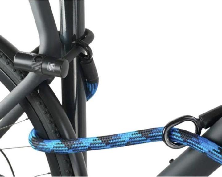 Actual product image Tex-Lock eyelet Kettenschloss + U/X-lock Mini-Bügelschloss (120 cm)