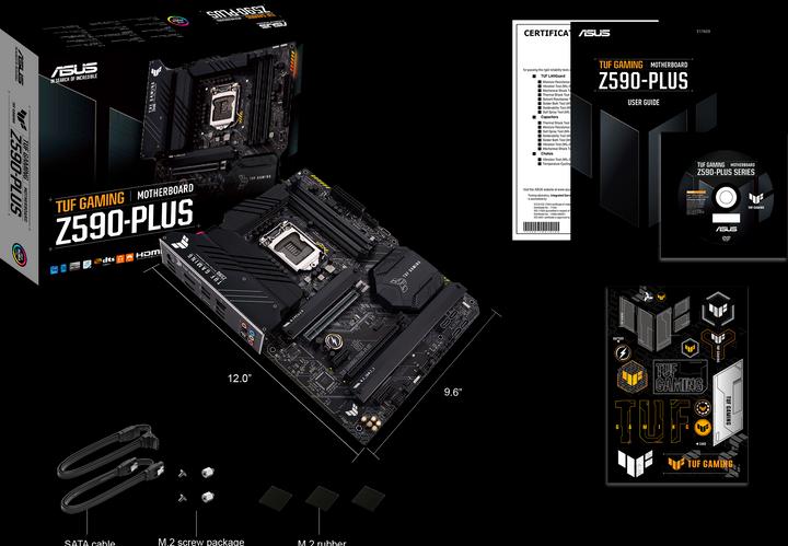 Produktbild ASUS TUF GAMING Z590-PLUS (LGA 1200, Intel Z590, ATX)