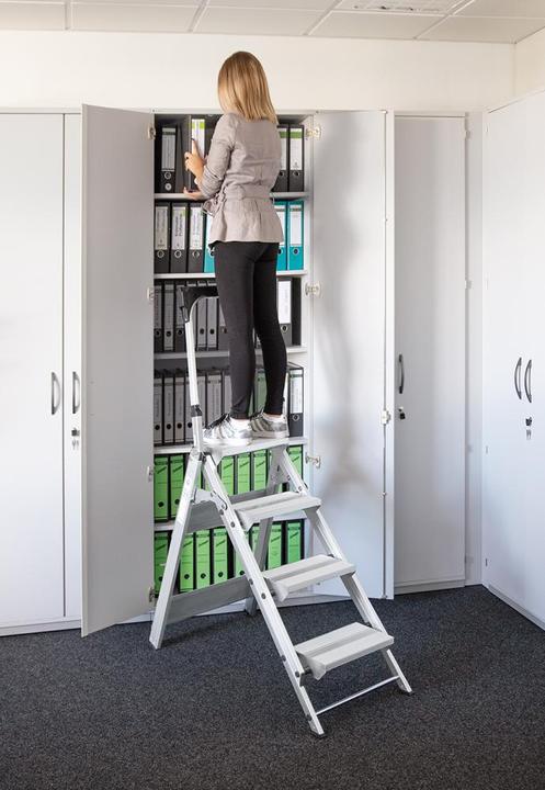 Produktbild Munk Klapptreppe mit Haltebügel 4 Stufen (Klapptritt, 110 cm)
