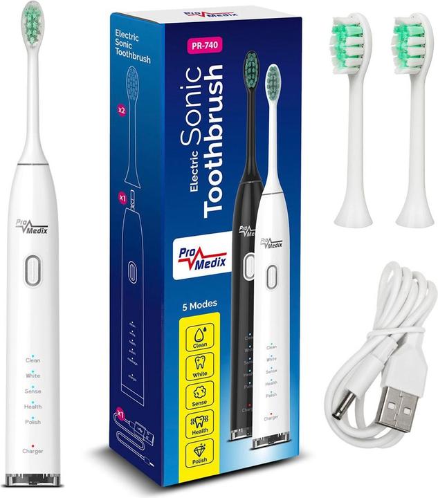 Promedix Sonic toothbrush white PR-740 W (Schallzahnbürste)