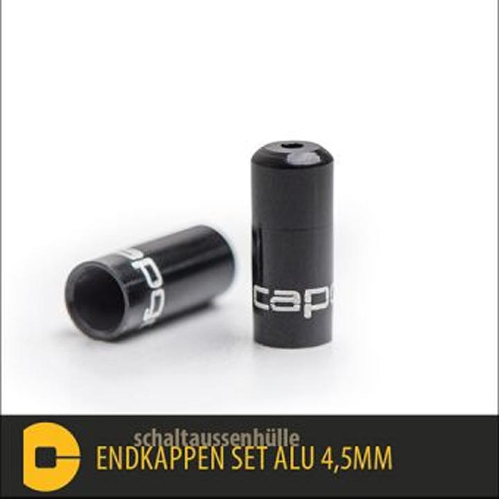 Capgo 10 Endkappen 4.5mm für Schalthülle OL - Schwarz