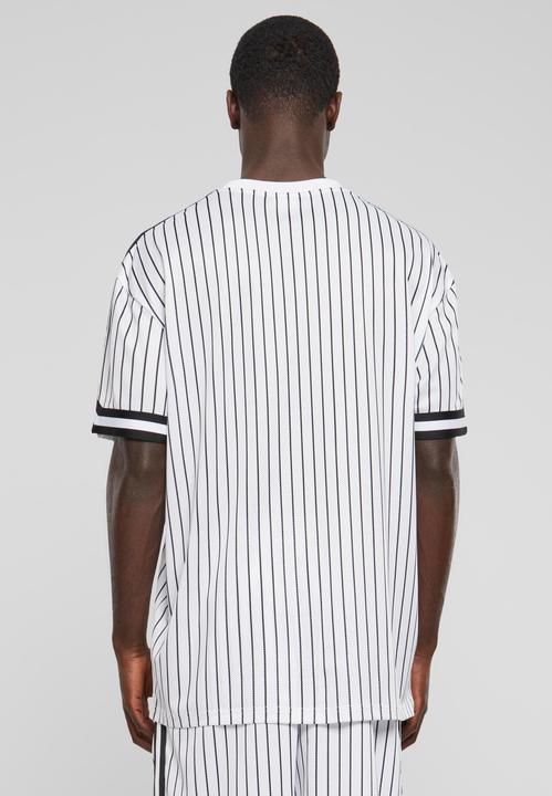 Actual product image Urban Classics Oversized Striped Mesh Tee - 138093 (3XL)