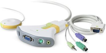 Produktbild Belkin Flip 2-Port KVM with Remote, PS/2 Audio