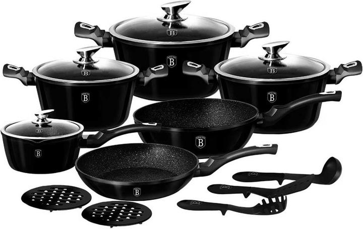 Produktbild BerlingerHaus Granite Pot Set (Pfannenset + Topfset, Aluminiumguss)