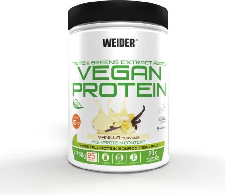 Image du produit Weider Protéines végétaliennes (Vanille, 1 pcs, 750 g)