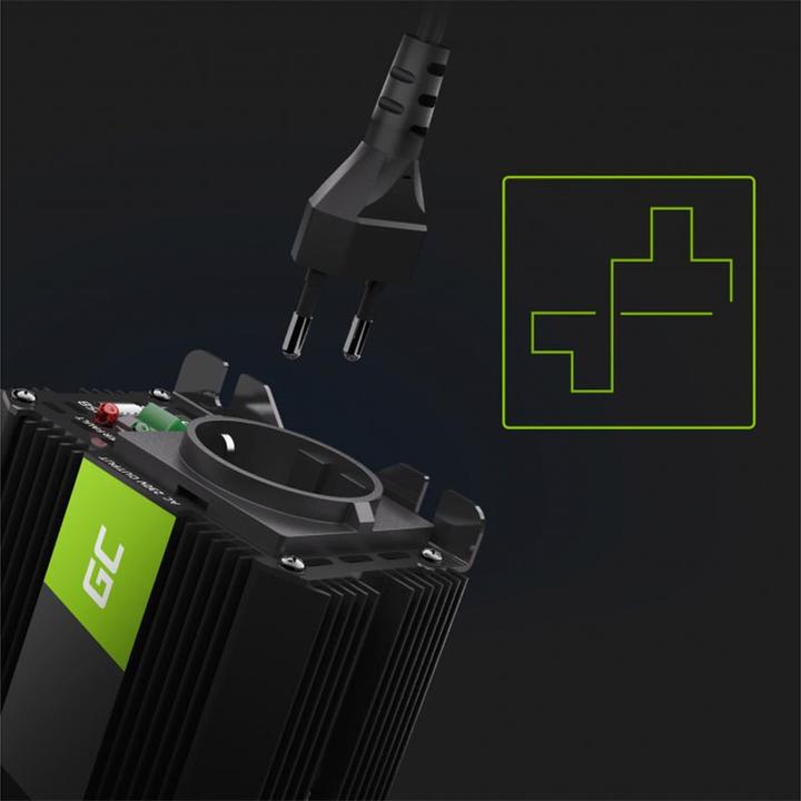 Actual product image GreenCell Car Power Inverter Converter 24V to 230V 500W/1000W with USB