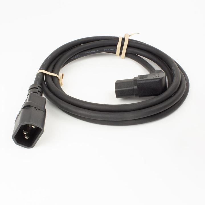 Immagine prodotto Cavo di alimentazione C14 - C15 (angolato a destra) IEC60320 nero 0,6 m (0.60 m)