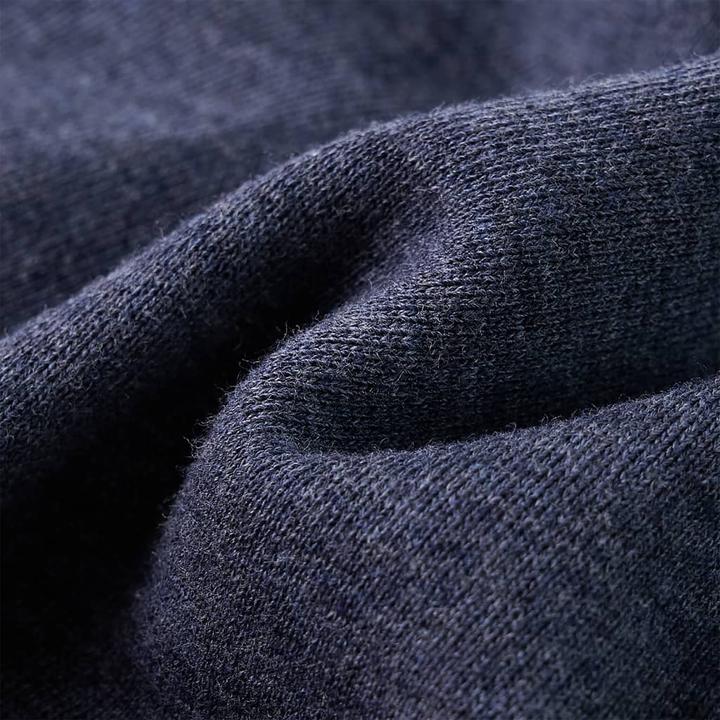 Immagine prodotto VidaXL Felpa con cappuccio per bambini con zip Blu scuro (128)