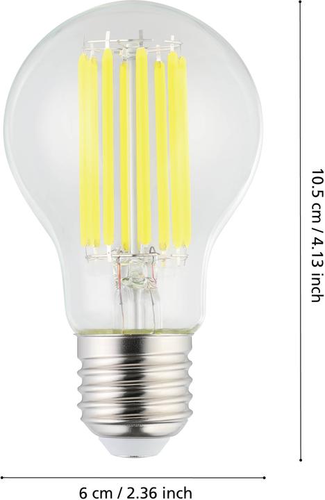 EGLO Leuchmittel LED E27 (E27, 4.90 W, 1500 lm, 1 x, A)