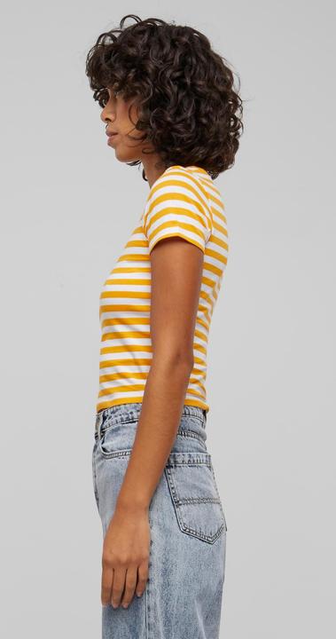 Produktbild Urban Classics Ladies Short Striped Tee - 142651 (4XL)