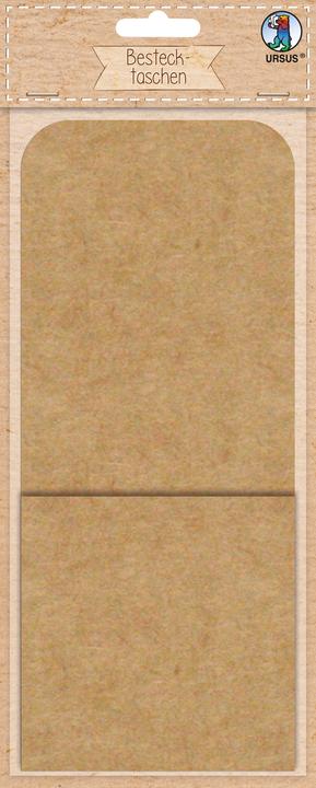 Image du produit Ursus Pochettes à couverts "Kraftkarton", 6 pièces (250 g/m², 6 x)