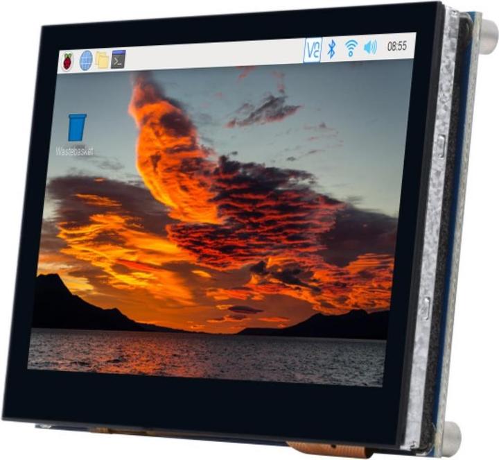 Actual product image WaveShare 4.3inch QLED Capacitive Touch Display for Raspberry Pi DSI Interface 800×480