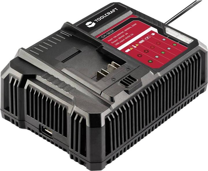 Image du produit Toolcraft ALG-1802 / TAWB-200 Chargeur de batterie (20 V)