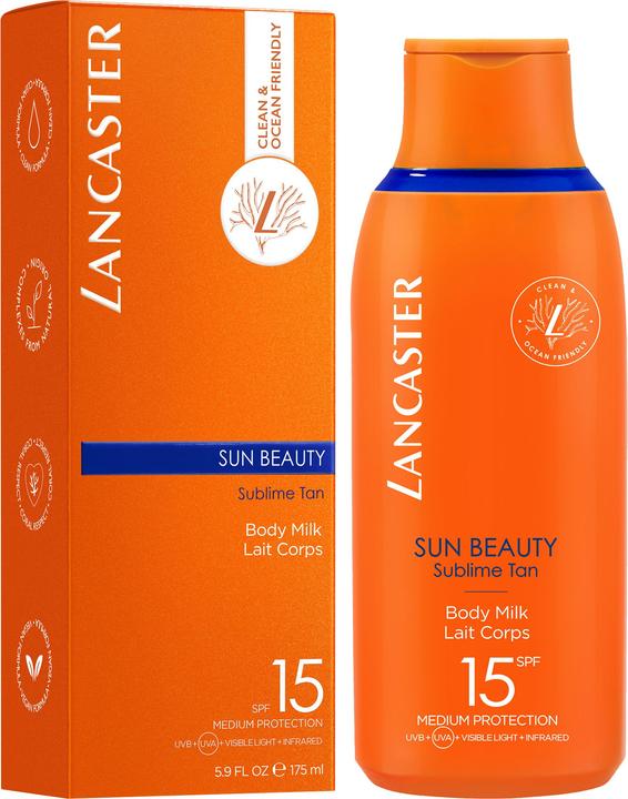 Image du produit Lancaster Lait Corps de Beauté Solaire SPF15 (Lait solaire, SPF 15, 175 ml, 150 g)