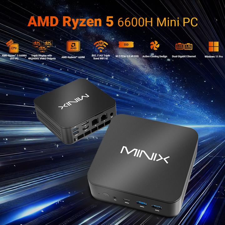 Image du produit Minix NR660 (AMD Ryzen 5 6600H, 16 Go, 512 Go)