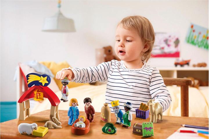Produktbild Playmobil 1.2.3. Krippe (711410, Playmobil 1.2.3)