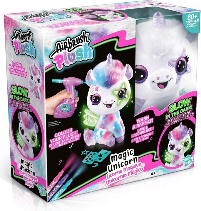Produktbild Canal Toys Airbrush Plush - Glow in the Dark Unicorn (1274) (26.26 cm)