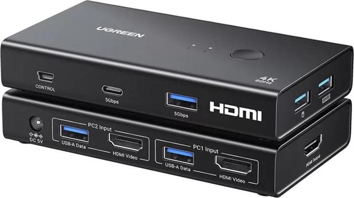 Produktbild Ugreen Switch 2in1 KVM AK502 HDMI 2.0