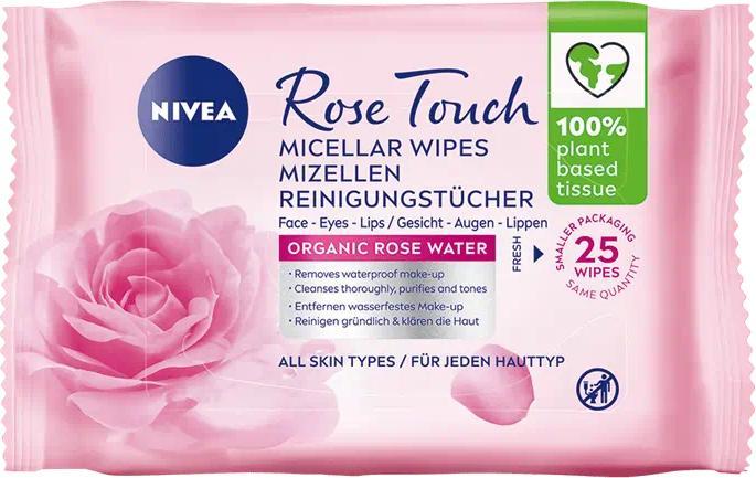 Actual product image NIVEA Rose Water Cleansing Wipes (Cleaning cloths)