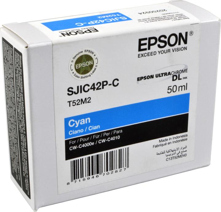 Produktbild Epson SJIC42P-C (CYAN) CARTRIDGE (C)