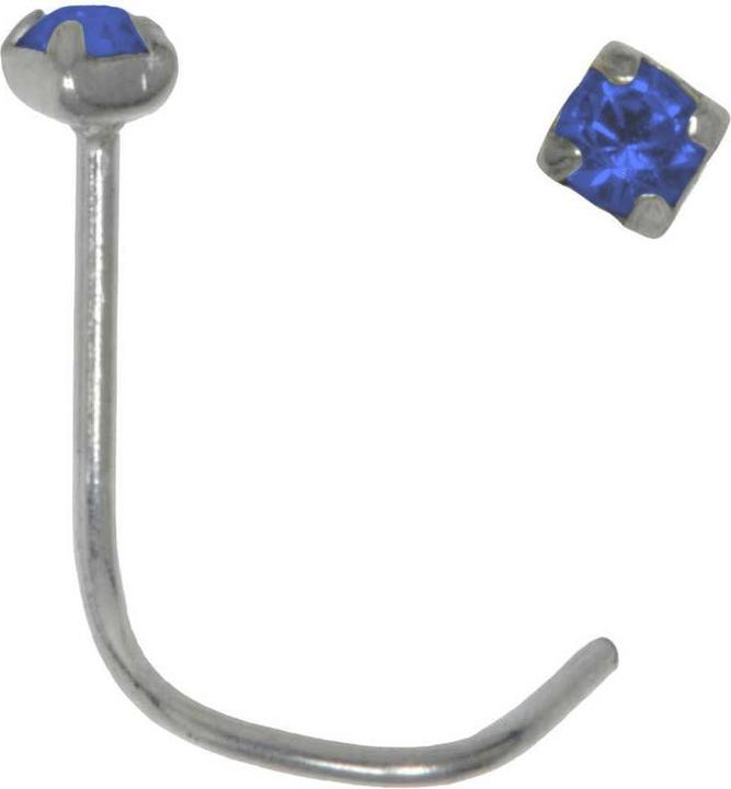 Bijouteria Nasenpiercing (Kristall, Silber 925)