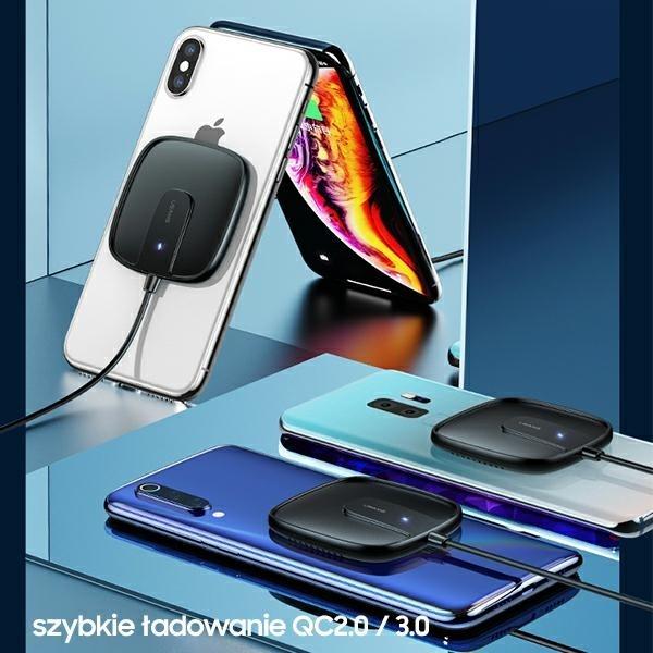 Image du produit Usams Ład. indukcyjna US-CD159 magnétique W1 15W Extra-thin iPhone 12 series biały/white CD159DZ02 (15 W)