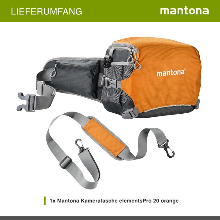 Image du produit mantona ElementsPro 20 (Sac à bandoulière pour appareil photo, Kamera Bereitschaftstasche, 10.29 l)