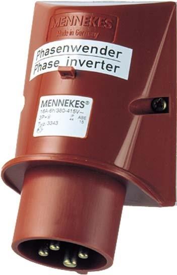 Produktbild Mennekes MEN 3343 16A4P 6H400V Wandstecker IP44 (IEC 60309)