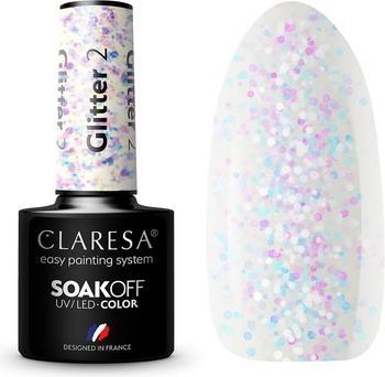 Image du produit Claresa Gel pailleté Soak Off Uv/Led anglais 2 5G (2.50 ml)