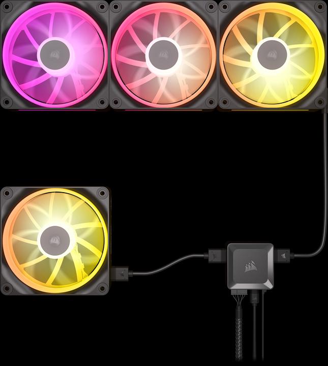 Image du produit Corsair iCUE LINK LX140 RGB (140 mm, 2 x)