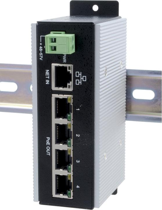 Produktbild Exsys EX-6100PoE 5-Port Gigabit Injektor (802.3af (PoE), 30 W)