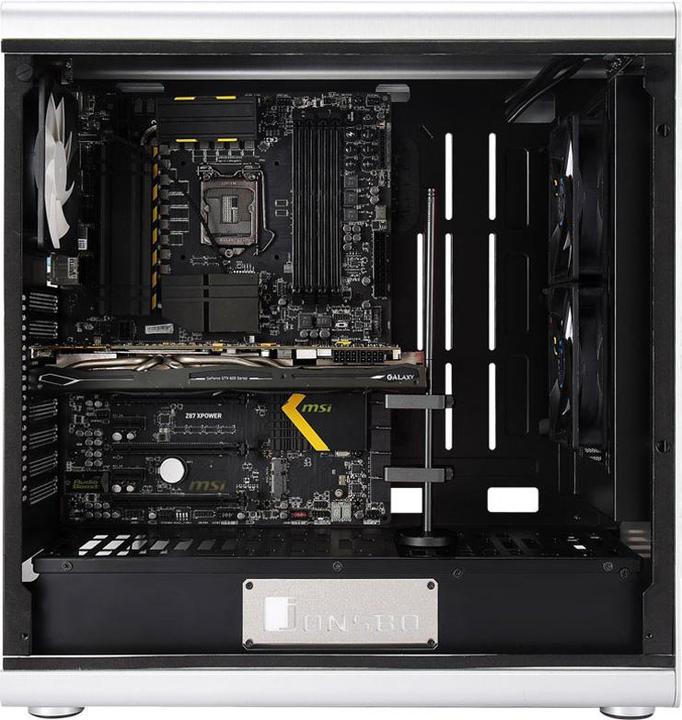 Actual product image Jonsbo VC-1 GPU mounting bracket